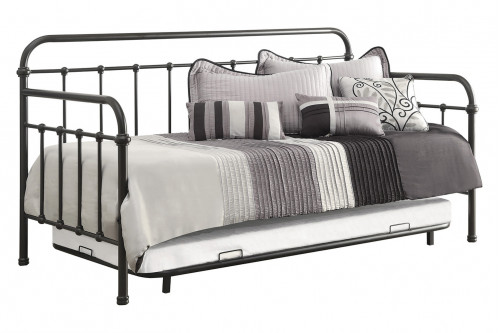 Coaster™ Daybed With Trundle - Dark Bronze