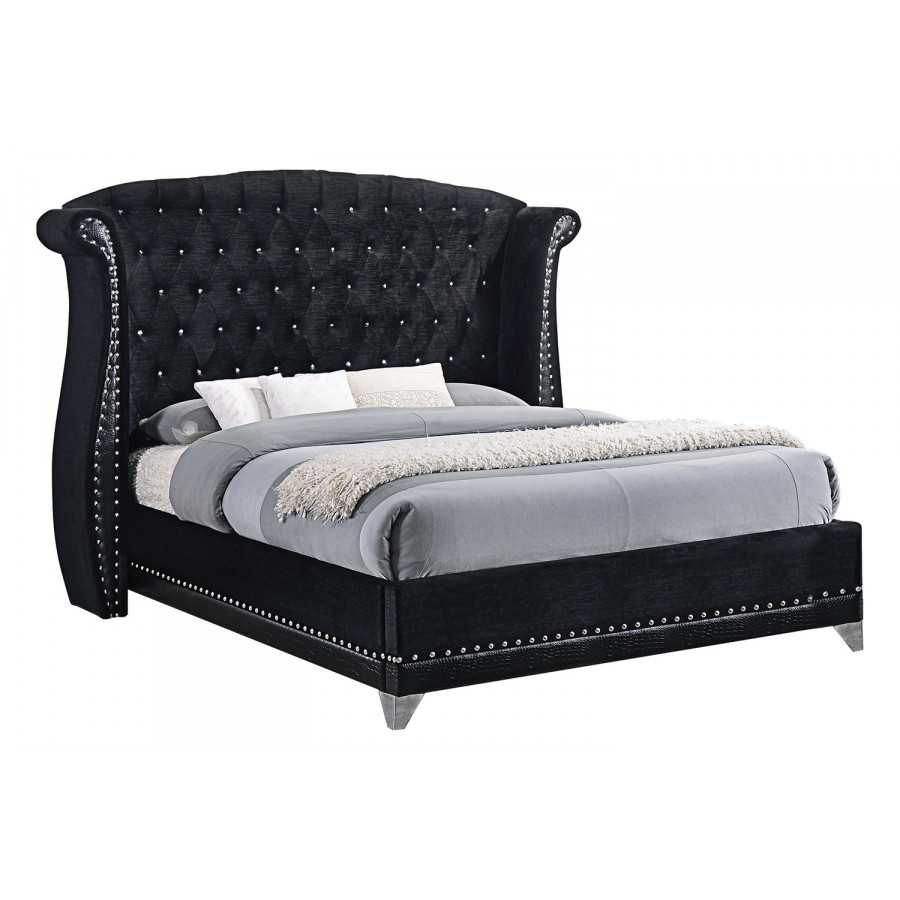 Coaster - Barzini Eastern King Tufted Upholstered Bed