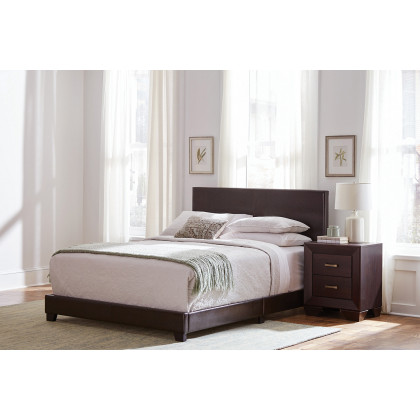 Coaster Dorian Upholstered Full Bed - Brown