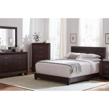 Coaster Dorian Upholstered Twin Bed - Brown