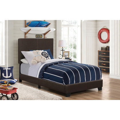 Coaster Dorian Upholstered Twin Bed - Brown