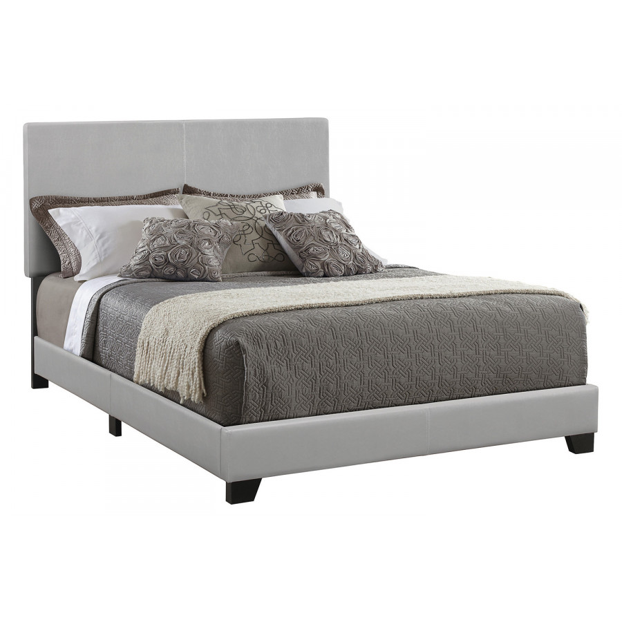 Coaster Dorian Upholstered Queen Bed - Gray