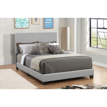Coaster Dorian Upholstered Queen Bed - Gray