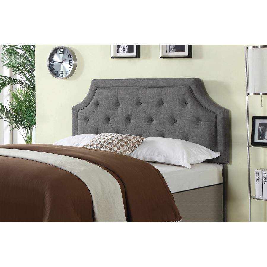 Coaster Rutherford Queen And Full Tufted Upholstered Headboard - Gray