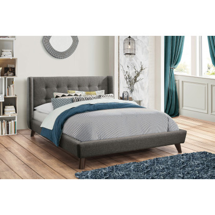 Coaster Carrington Button Tufted Full Bed - Gray