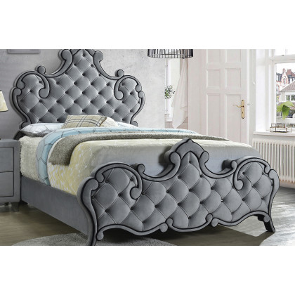 Coaster - Sandboard Eastern King Rhinestone Button Tufted Bed