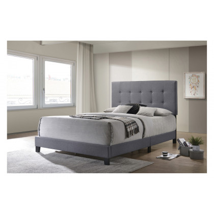 Coaster Mapes Tufted Upholstered Eastern King Bed - Gray
