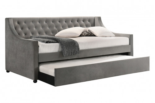 Coaster™ Chatsboro Twin Upholstered Daybed With Trundle - Gray