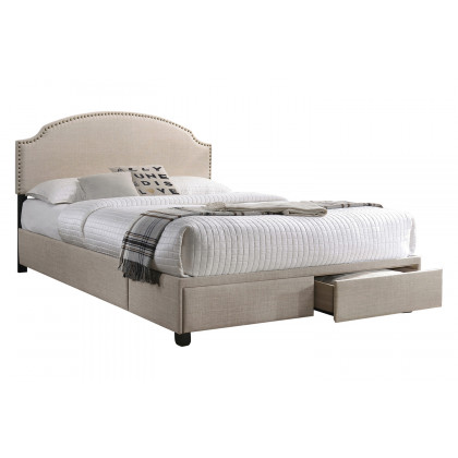 Coaster - Newdale Full 2-Drawer Upholstered Storage Bed