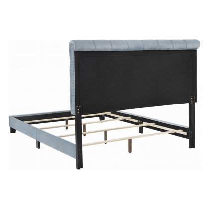 Coaster Warner Eastern King Upholstered Bed - Slate Blue
