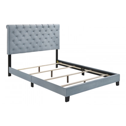 Coaster Warner Queen Upholstered Bed - Slate Blue