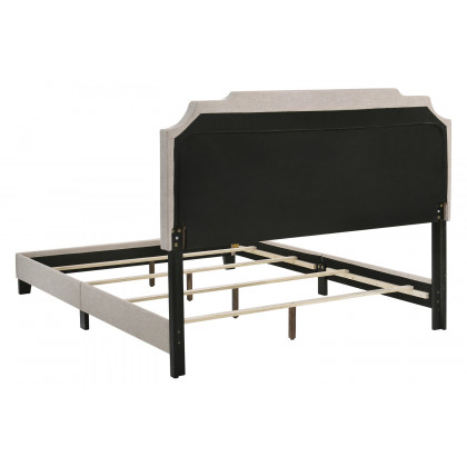 Coaster Tamarac Upholstered Nailhead Eastern King Bed - Beige