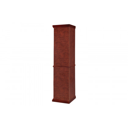 Coaster - 6-Shelf Corner Curio Cabinet in Medium Brown