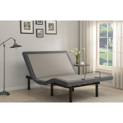 Coaster Clara Full Adjustable Bed Base - Gray/Black