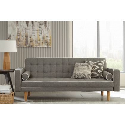 Coaster - Lassen Tufted Upholstered Sofa Bed in Gray