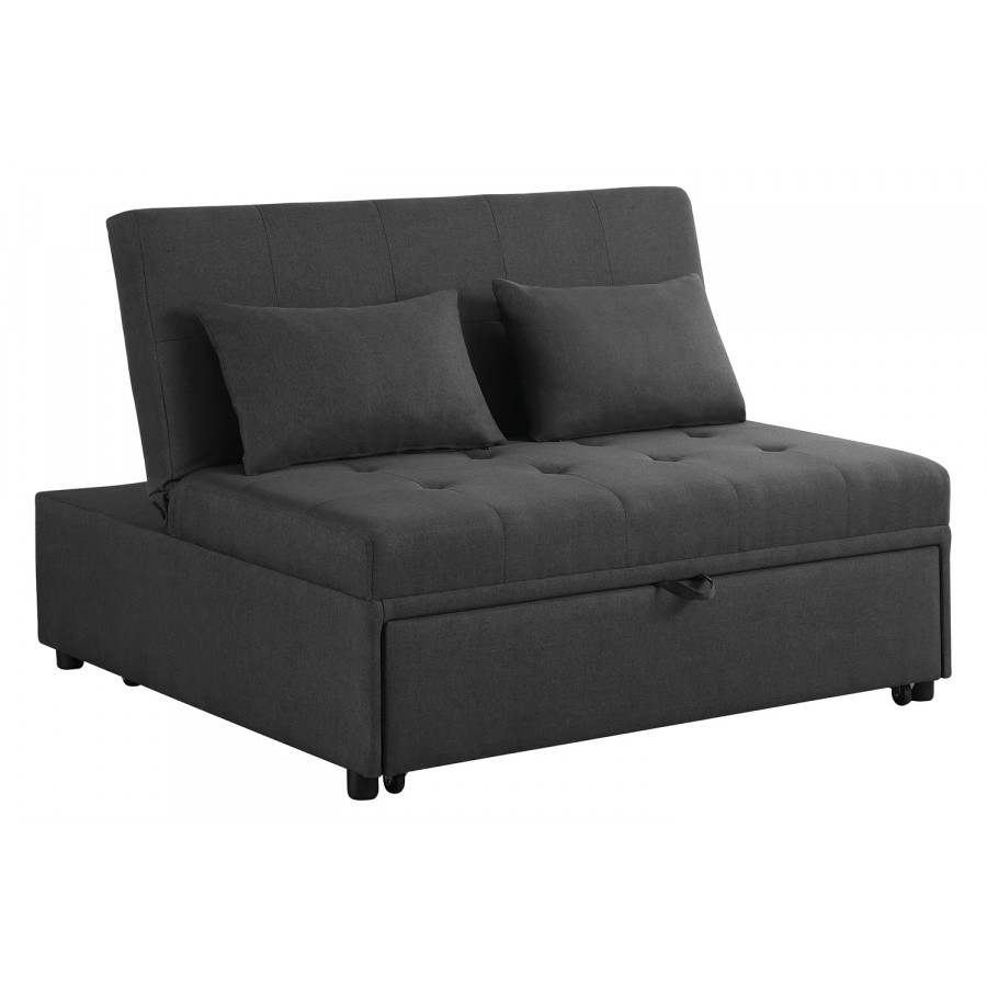 Coaster - Lance Tufted Upholstered Sleeper Sofa Bed in Gray