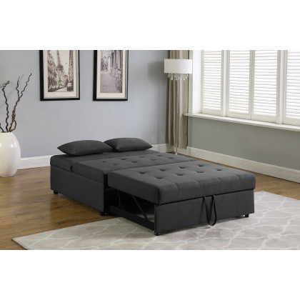 Coaster - Lance Tufted Upholstered Sleeper Sofa Bed in Gray
