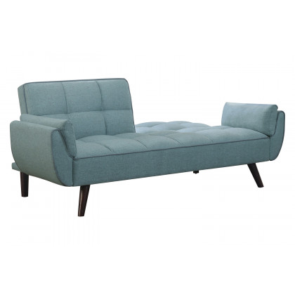 Coaster - Caufield Biscuit-Tufted Sofa Bed in Turquoise Blue
