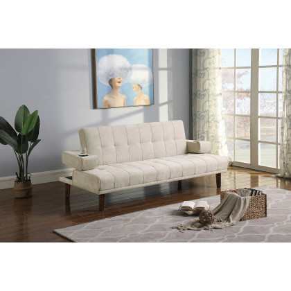 Coaster - Joan Upholstered Sofa Bed in Beige