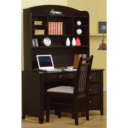 Coaster - Phoenix Hutch With Shelves in Cappuccino