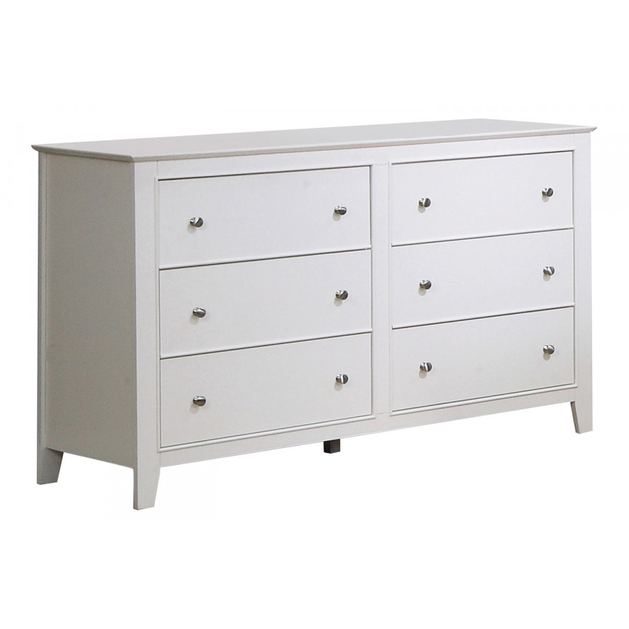 Coaster - Selena 6-Drawer Dresser in Buttermilk