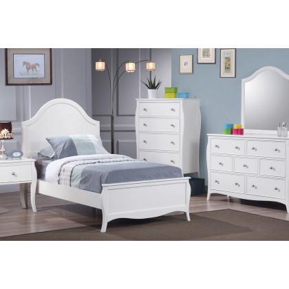 Coaster Dominique Full Panel Bed - White