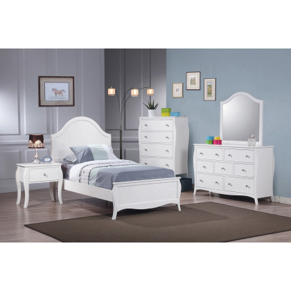 Coaster Dominique Full Panel Bed - White