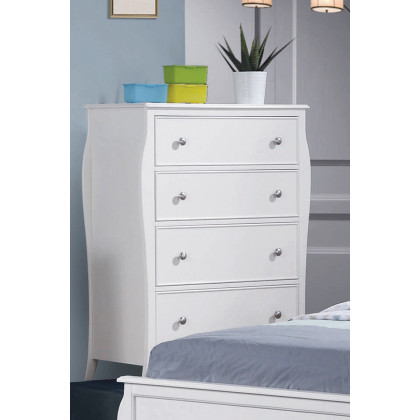 Coaster - Dominique 4-Drawer Chest in White