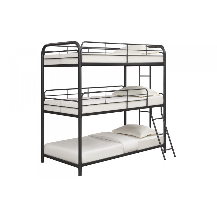 Coaster - Garner Triple Bunk Bed With Ladder 400777