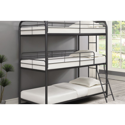 Coaster - Garner Triple Bunk Bed With Ladder 400777