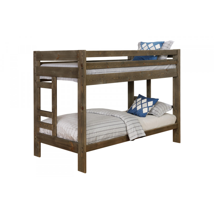 Coaster Wrangle Hill Twin Over Twin Bunk Bed - Gun Smoke