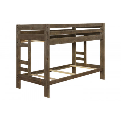 Coaster Wrangle Hill Twin Over Twin Bunk Bed - Gun Smoke