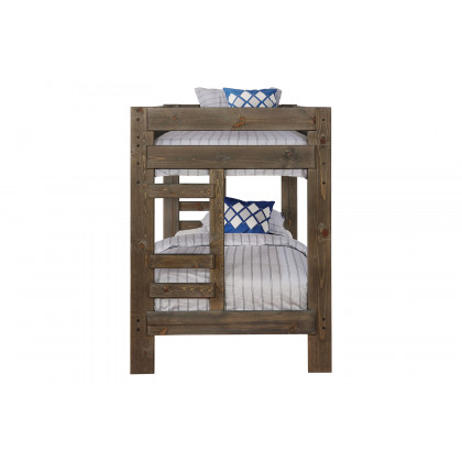 Coaster Wrangle Hill Twin Over Twin Bunk Bed - Gun Smoke