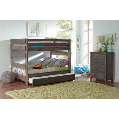 Coaster Wrangle Hill 2-Drawer Under Bed Storage - Gun Smoke