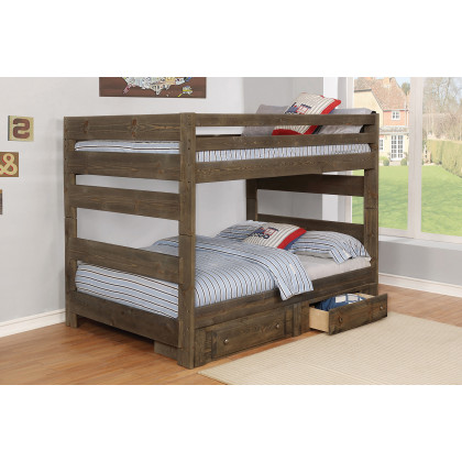 Coaster Wrangle Hill 2-Drawer Under Bed Storage - Gun Smoke