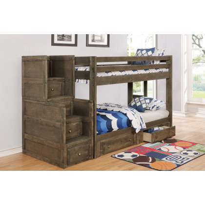 Coaster Wrangle Hill 4-Drawer Stairway Chest - Gun Smoke