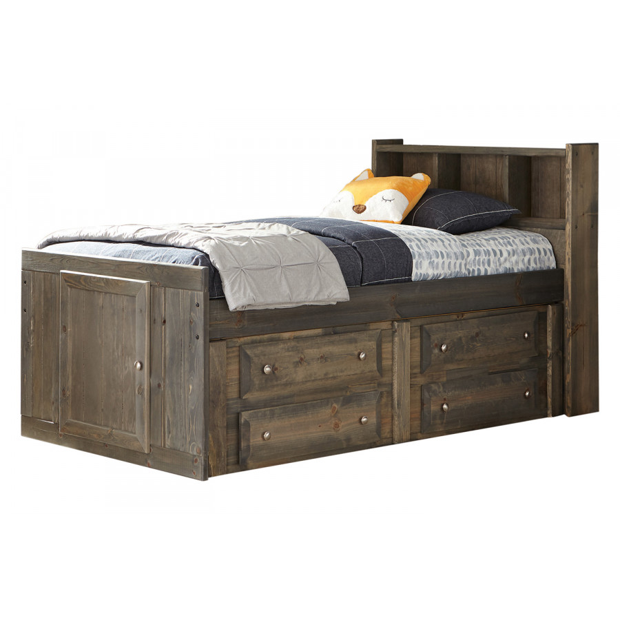 Coaster - Wrangle Hill Twin Storage Bed in Gun Smoke