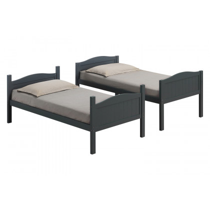 Coaster Littleton Twin/Twin Bunk Bed with Ladder - Gray