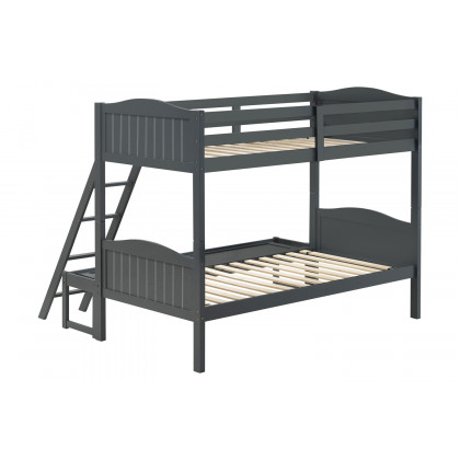 Coaster Littleton Twin/Full Bunk Bed with Ladder - Gray