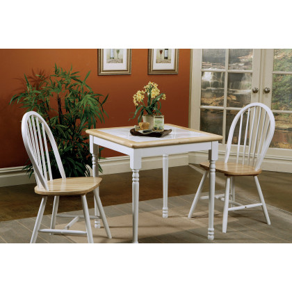 Coaster - Windsor Side Chairs (Set Of 4) in Natural Brown/White