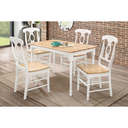 Coaster - Windsor Side Chairs (Set Of 4) in Natural Brown/White