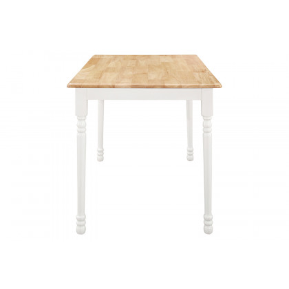 Coaster - Rectangle Dining Table in Natural Brown/White