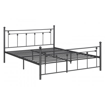 Coaster Canon Metal Slatted Headboard Platform Queen Bed - Gunmetal