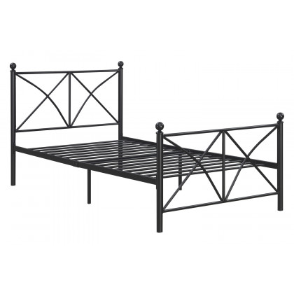 Coaster Hart Metal Platform Full Bed - Matte Black