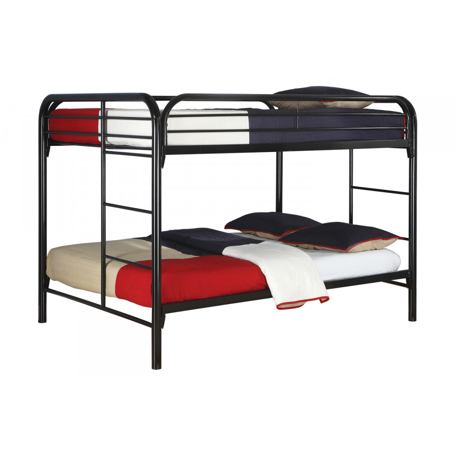 Coaster - Morgan Full Over Full Bunk Bed in Black