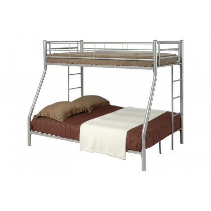 Coaster Hayward Twin Over Full Bunk Bed - Silver