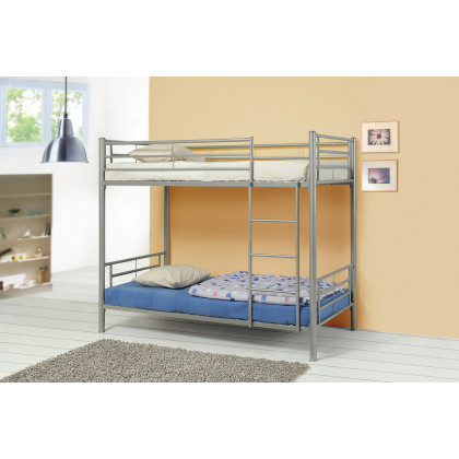 Coaster Hayward Twin Over Twin Bunk Bed - Silver