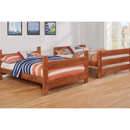 Coaster Wrangle Hill Full Over Full Bunk Bed - Amber Wash