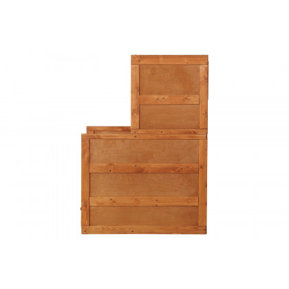 Coaster Wrangle Hill 4-Drawer Stairway Chest - Amber Wash