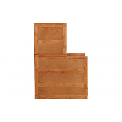 Coaster Wrangle Hill 4-Drawer Stairway Chest - Amber Wash